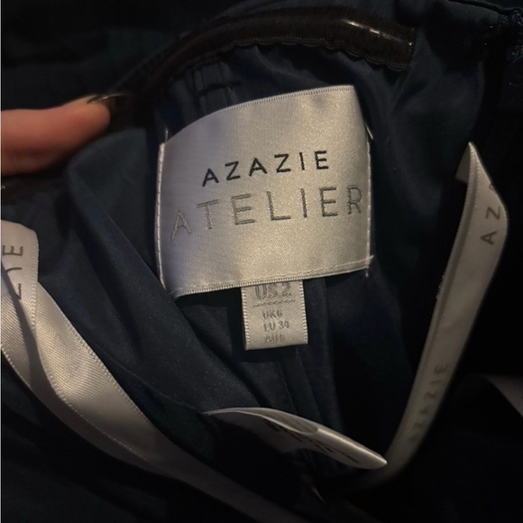 NWT Tierney Navy Maxi Dress from Azazie - Picture 7 of 9
